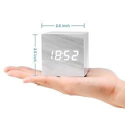 OCT17 Marble Pattern Alarm Clock, Fashion