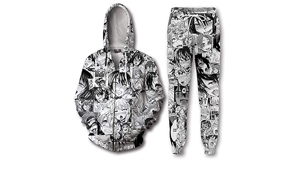 Amazon.com: Suéter de Explosión Negro y Blanco Anime 3D Impresión Digital  Suéter con Capucha Cardigan Pareja Suéter, moldeado, XXXXX-L : Ropa,  Zapatos y Joyería