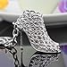 Jzcky Shzrp Fashion Lady's High Heels Keychain, Creative Refinement Hollow Shoes Lady Gift (Silver)