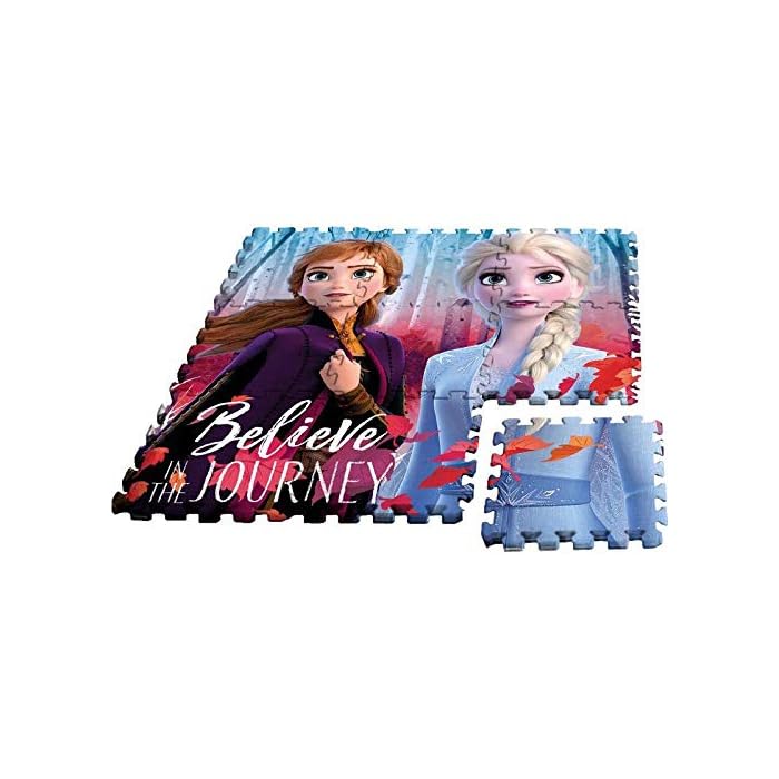 Disney Frozen puzle eva 2 Alfombras Infantiles Pared Decoración del hogar Unisex Adulto, Multicolor (Multicolor), única