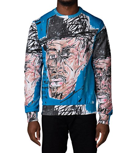 Jean-Michel BASQUIAT Contemporary Art All-Over Graphic Sweatshirt