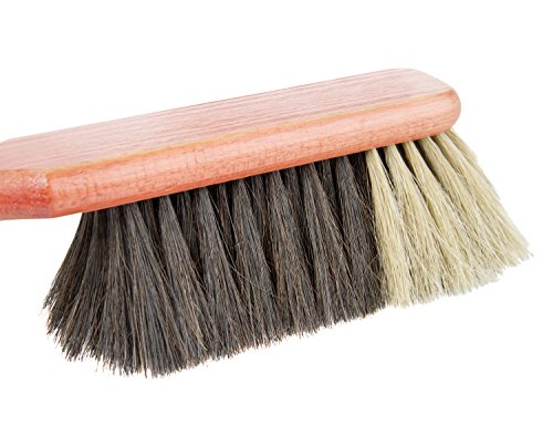 wenco Handfeger, Flexible Rosshaar-Borsten und Holzgriff, Länge: 30 cm, Braun/Schwarz, 506274 – Bild 3