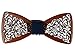 SCKVAOU Wooden Bowtie Mens Bow Tie for Anniversary Birthday Wedding Groomsmen Vintage Style Apparel Novelty Accessory