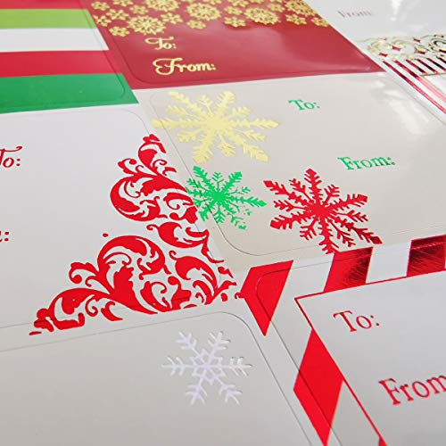 Christmas Sticker Labels,Self Adhesive Gift Stickers Holiday Gift Name Decals for Present/Wrapping Paper Decorations (100 Count) - Thumbnail 2