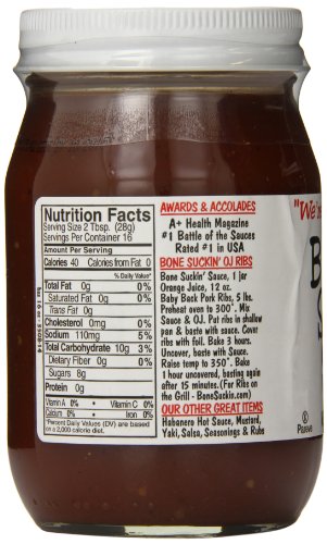 Bone Suckin fords Gourmet Foods Bbq Sauce, 16 Oz