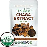 Biofinest Chaga Mushroom Extract Powder - 100% Wild Freeze-Dried Antioxidant Superfood - USDA Organic Vegan Raw Non-GMO - Boost Stamina Immunity - for Smoothie Beverage Blend (4 oz Resealable Bag)