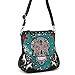 Sugar Skulls Flowers and Crosses Colorful Concealed Carry Crossbody Purse