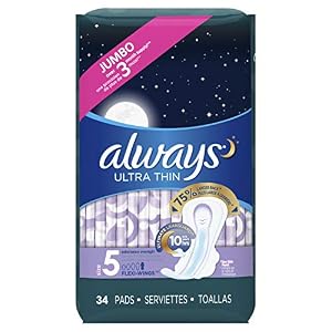 Image of Always Ultra Thin Extra Heavy Overnight Pads - 34 CT