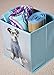 Clever Creations Dog's Rule Collapsible Storage Organizer Cube Folding Storage Organizer for Animal Themed Rooms | Perfect Size Storage Cube for Books, Shoes, Games