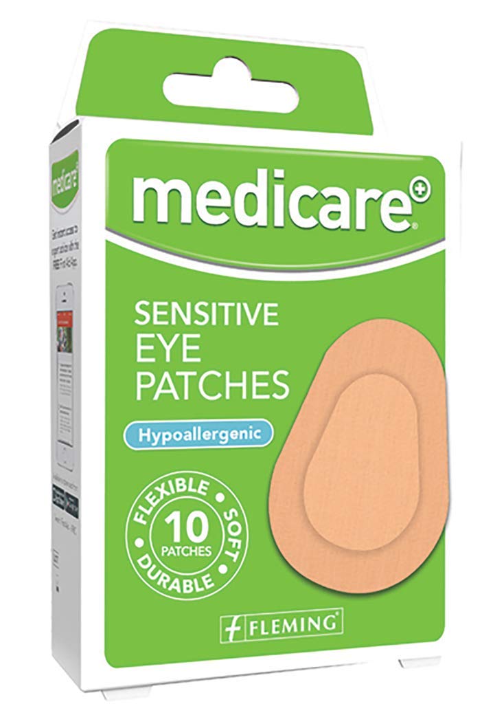 Medicare Sensitive Eye Patch, 5.8cm x 8cm, Pack of 10