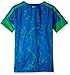 adidas Big Boys' Performance Short Sleeve Tee, White/Green, Medium/10-12