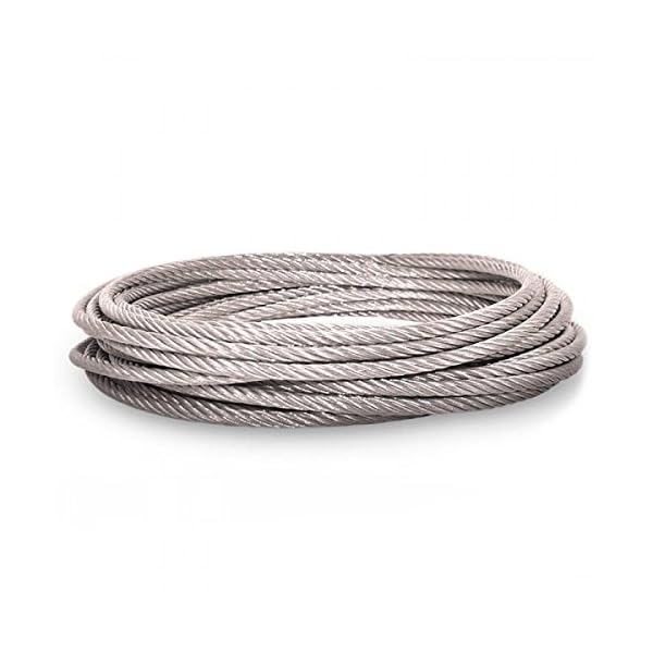 90m Drahtseil 2mm 1x19 verzinkt Stahlseil Forstseil Windenseil DIN Seil Draht Stahl – Bild 3