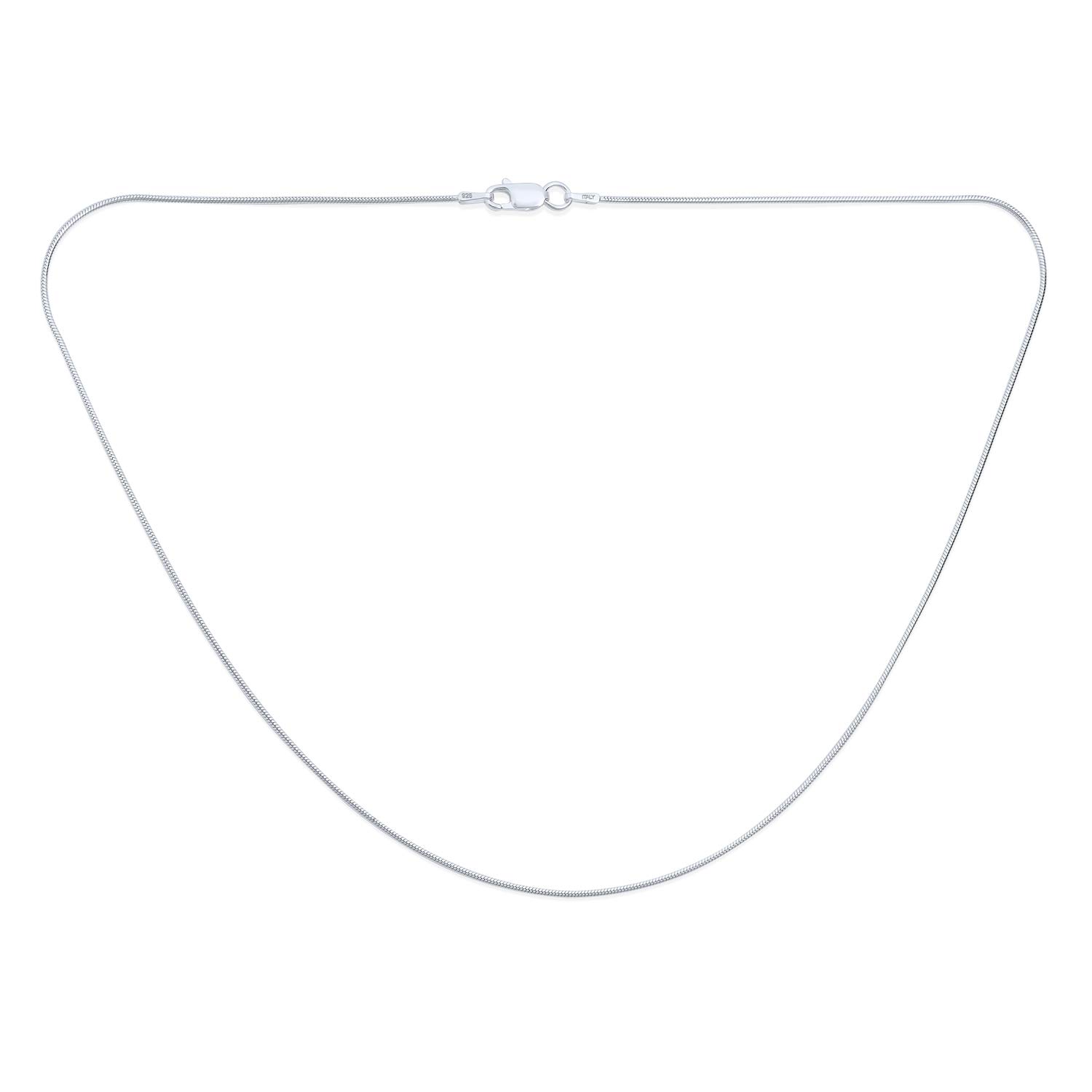 Bling Jewelry Flexible Strong 2MM .925 Sterling Silver Magic 8-Sided Snake Chain Necklace for Women and Men 18 Inch — image 1