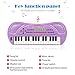 aPerfectLife Kids Piano, 32 Keys Multifunction Electronic Kids Keyboard Musial Instrument for Kids Children with Microphone (Purple)