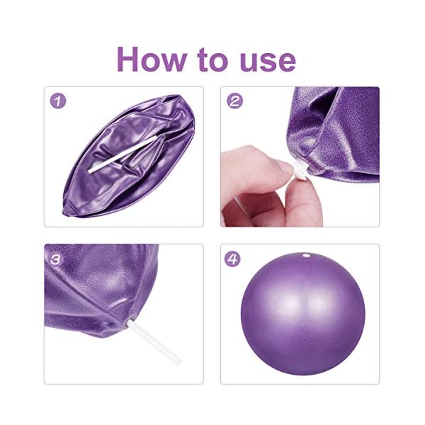 Dokpav 2pcs Pilate Balls 9 inch / 23 cm Small Fitness Yoga Ball Exercise Balance Ball for Pilates,Yoga, Core Training…