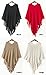 Jingjing1 Poncho Cape, Women's Fashion Batwing Tassels Poncho Cape Knit Sweater Cloak Winter Warm Knit Jumper
