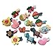 RIMOBUL 15 Pieces Girl Hair Clips Cute Barrettes Crocheted Hair Accessories Flower Fruit Animal Pattern Hair Clip Ice Cream Hair Clip for Girl,Heart Hairpins,Assorted Styles