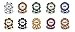 DA VINCI 14 Gram Clay Monte Carlo Poker Club Premium Quality Poker Chips Pack of 50 Chips