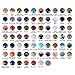 Wholesale Lot 24pcs Multi-color 25mm Gemstone Round Cab Cabochon For Jewelry Making