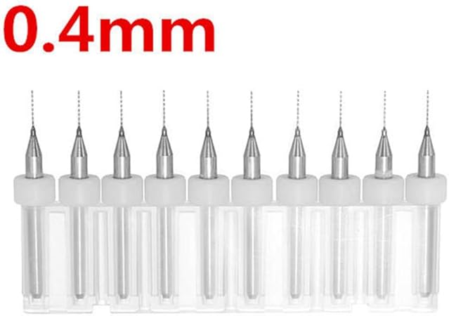 Xueliee 10pcs 3 175mm Shank Micro Forets 0 3 0 4 0 5mm Pcb Foret Carbure Cnc Outil De Gravure Amazon Fr Bricolage