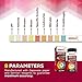 9 Parameter Premium Urinalysis Test Strips for UTI, Ketones, pH, Protein, Blood, Kidney, Liver Problems | FDA Approved| (100 Strips) Detailed Instructions |Measure Ketones & More | Accurate, Res