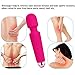 Compact Power Wand Massager, Wireless Vibrator, 20x Multi-Speed Vibrations - Pink