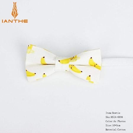 Sosa Baby Kid Pajaritas Niño Niños Pre Tie Tuxedo Bowties Pet Banana Print Cute Students Child Necktie Butterfly Bow, Photo Color: Amazon.es: Hogar