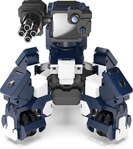 Pingtec GEIO AI Fighting Robot Customize Robot Create The Ultimate Fighting Machine Ideal Toy Gift For Family Fun Education Entertainment Battle Bo (Blue)