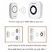 Physen Model CW Waterproof Wireless Doorbell kit with 3 Push Buttons and 2 Plugin Receivers Operating at 1000ft Range,4 Volume Levels and 52 Melodies Chimes,No Batteries Required for Receiver