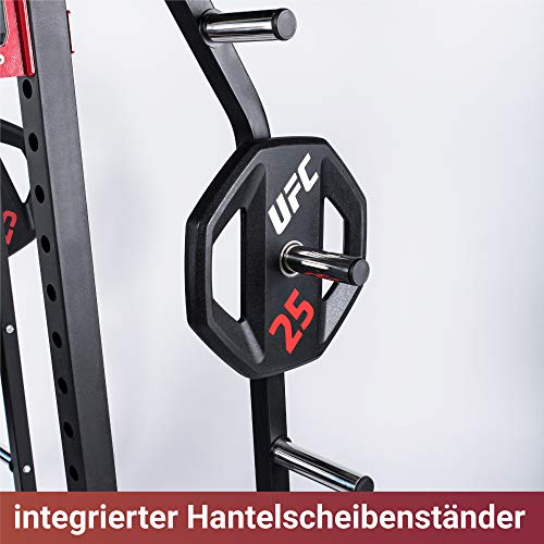 Fuel-Fitness-Half-Cage-HR300-Verstellbarer-Kniebeugestaender-mit-Sicherheitsablagen-Squat-Rack-mit-Langhantelstaender-Kniebeugestaender-mit-Klimmzugstange-bis-272kg-belastbar