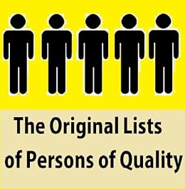 The Original Lists Of Persons Of Quality Emigrants