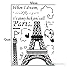 Urparcel Removable Romantic Art Paris Wall Sticker Decal Decoration Decor Home Kitchen