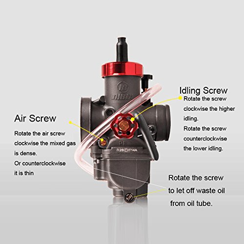 Nibbi Stainless Carb PE PWK 26mm 28mm 30mm Carburetor Injector Flat