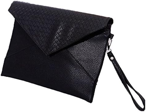 Amazon ノーブランド品 メンズ クラッチ バッグ レザー 封筒型 ブラック レザー クラッチ セカンドバッグ