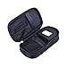 HOYOFO Double-Sided Cosmetic Pouch Bag for Travel Makeup Brush Organizer Makeup Bag, Black Small