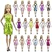 EC2TOY 10 Pcs Doll Clothes Party Mini Gown Dress + 10 Pair of Shoes | for 11.5 Inch Girl Dolls | Birthday Reward Gift | Ramdon Designed Outfits
