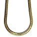 Cy trendy Mega Jewelery 14K Gold Plated Herringbone Chain Necklace 11mm X 24 inch Mens Jewelry