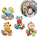 Infant Baby Soft Animal Vibrating Car Seat Stroller Plush Toys Hanging Bell Rattles Doll - Elephant