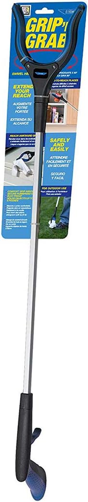 Ettore Grip'n Grab: Multi-Purpose Reach Tool with Rotating Rubber Grip Head: Home & Kitchen