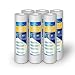 Ronaqua Sediment Water Filter Cartridge 10"x 2.5", Four Layers of Filtration, Removes Sand, Dirt, Silt, Rust, Made from Polypropylene (6 Pack, 5 Microns)
