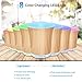 Zookki Essential Oil Diffuser, 200ml Ultrasonic Aromatherapy Diffuser Humidifier with Adjustable Mist Mode, 8 Colors LED Lights Changeable and Waterle (wood grain 2 pack) …