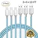 Lightning Cable, 3Pack 3FT 6FT 10FT Nylon Braided Charging Cable Cord Lightning to USB Cable Charger Compatible with iPhone X / 8 / 8 Plus / 7 / 7 Plus/6/6s/iPad and more