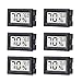 6 Pack Mini Small Digital Electronic Temperature Humidity Meters Gauge Indoor Thermometer Hygrometer LCD Display Fahrenheit (℉) for Humidors, Greenhouse, Garden, Cellar