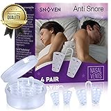 Snore Stopper | Best Anti Snoring Devices - Set of 4 Nasal Dilators - Stop Snoring Solution For Comfortable Sleeping - Premium Anti Snoring Nose Vents - Anti Snore Guard - Snore Relief - Enhance Sleep