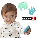 2 Pack Baby Teething Toys for Newborn Boy & Girl - Teethers for Babies BPA Free - Silicone Teether for Infant & Toddler To Chew – Teething Pain Relief Baby Teether Toys - Rubber Elephant Baby Chew Toy