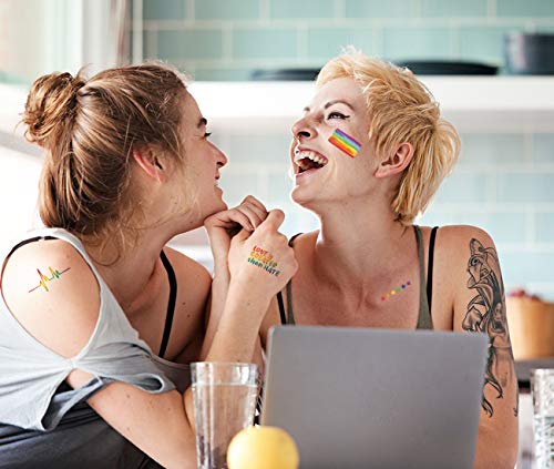 1 Rainbow+Pride+Temporary+Tattoos+Stickers