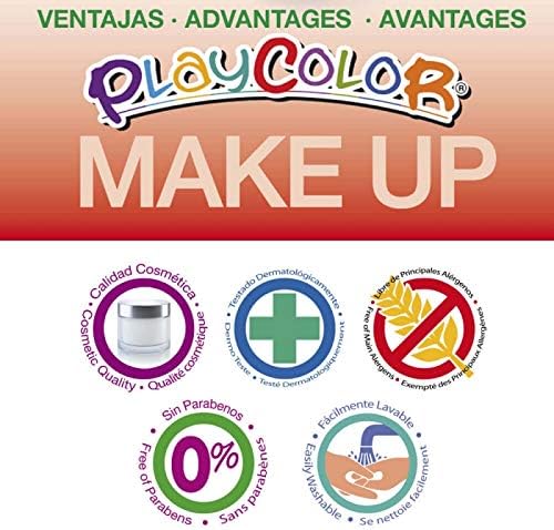 PlayColor, PC01041 Playcolor Zombie Face Paint, Red/White/Purple, Pack of 3 - Image 3