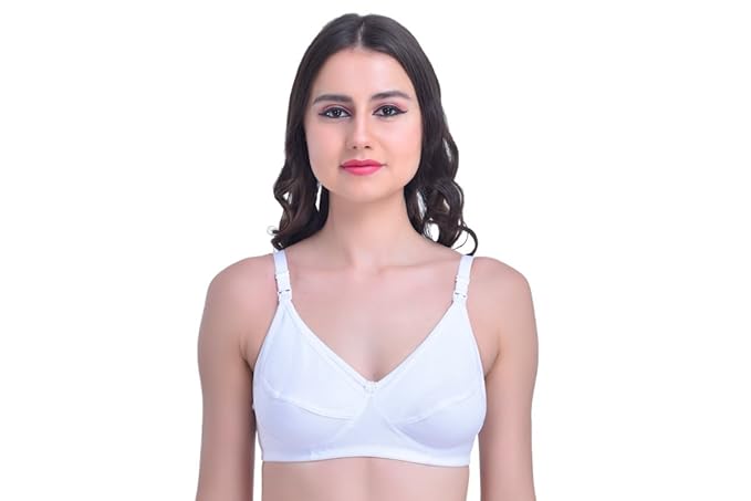 Feeding/Maternity Nursing Cotton Bra White