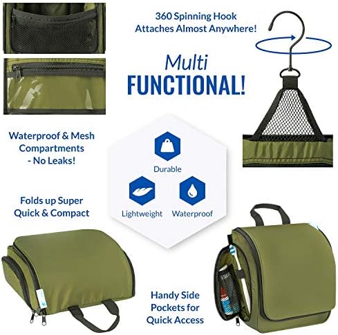 Premium Travel Hanging Toiletry Bag for Men and Women with Expandable Compartments for Cosmetics, Makeup Brushes, Jewelry, Shaving Tools, Detachable TSA Friendly Clear Pouch 4 Premium Travel Hanging Toiletry Bag for Men and Women with Expandable Compartments for Cosmetics, Makeup Brushes, Jewelry, Shaving Tools, Detachable TSA Friendly Clear Pouch
