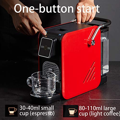 YQY Kapsel-Kaffeemaschine, Espresso, Cappuccino und mehr, mit kleinen und großen Becherfunktionen, 25s zweiten Startzeit… – Bild 7